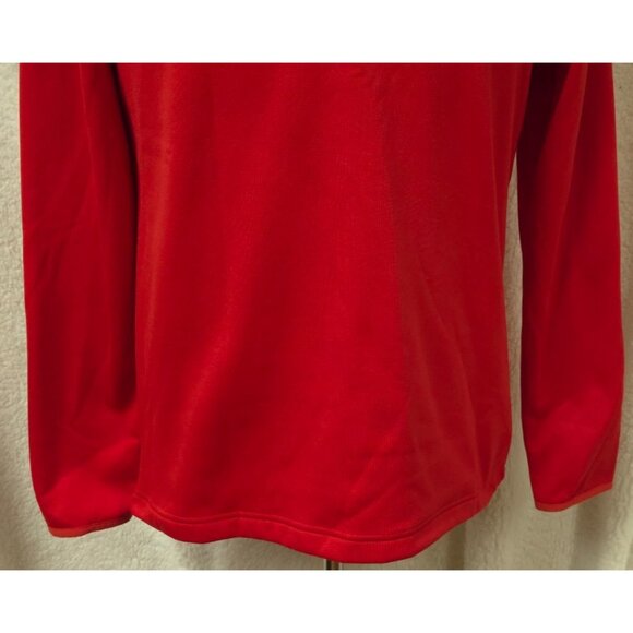 MLB St. Louis Cardinals Mens Medium Red Quarter Zip Logo Pullover Shirt Jacket - Picture 3 of 11